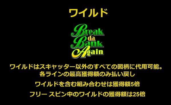 Break Da Bank Again ワイルドシンボル